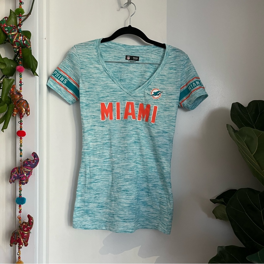 NFL Apparel Miami Dolphins Short Sleeve Womens Top